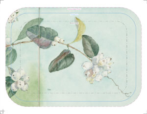tray remembrance tiles 34x24cm