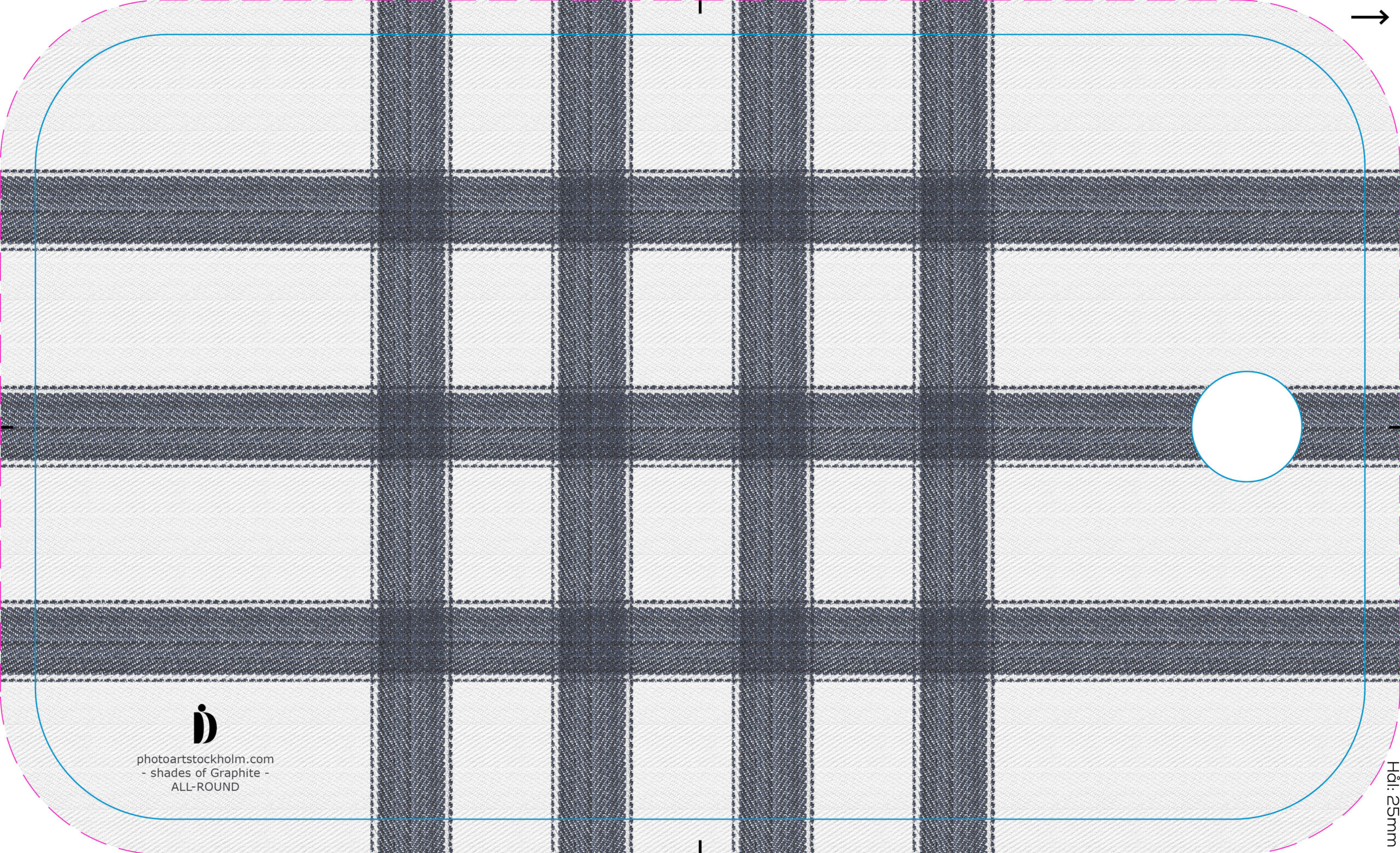 web prod 300 ar graphite board birch d sided 34x20 hole bf303420 front 20feb26