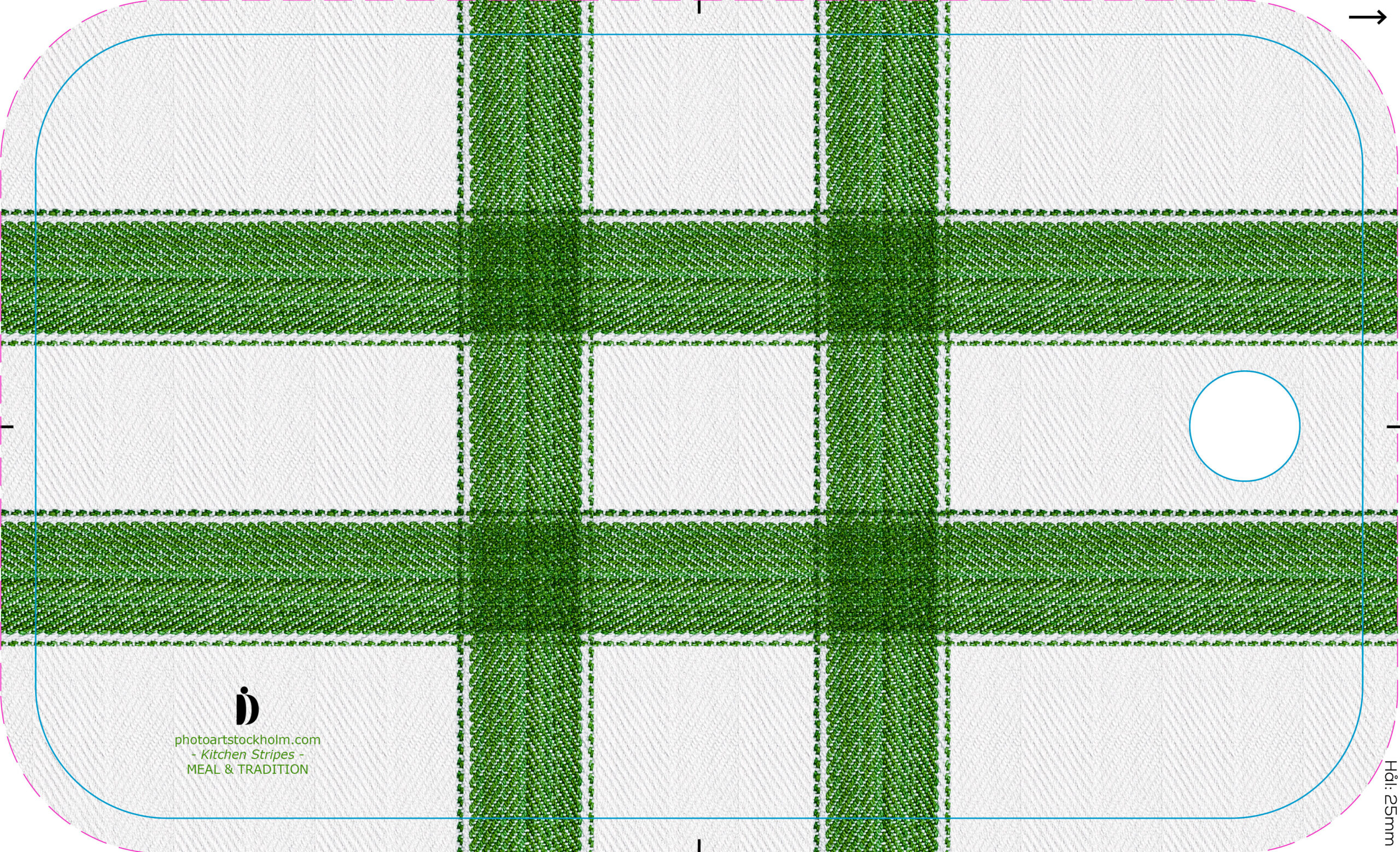 web prod 305 mt stripes green board birch d sided 34x20 hole bf303420 front 20feb26